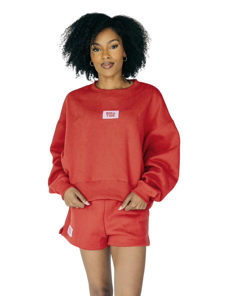 The Becca Boxy Crewneck Roll Tide