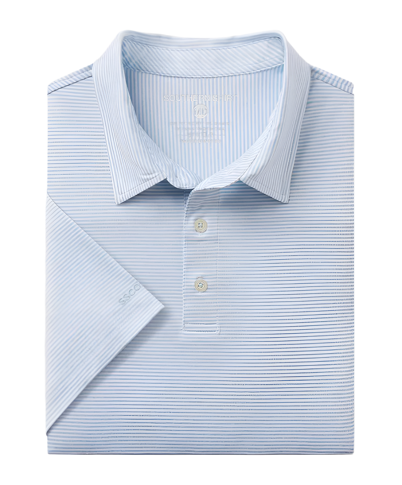 Southern Shirt Co - Heather Madison Stripe Polo