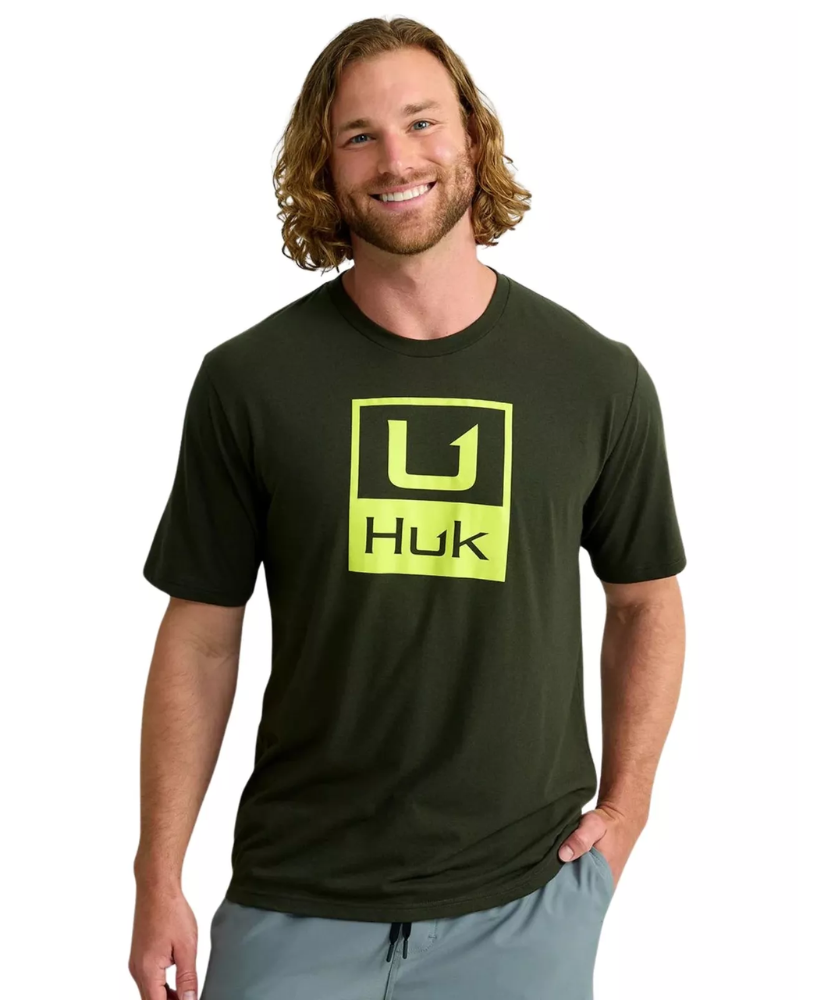 Huk - Stacked Logo Tee