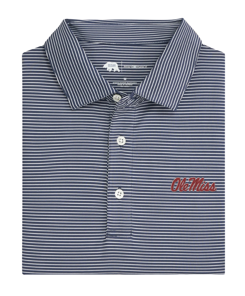 Onward Reserve - Ole Miss Birdie Stripe Performance Polo