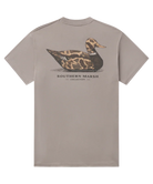 Gray t-shirt with camo duck decoy graphic and 'Southern Marsh' text on a white background