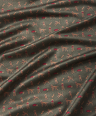 ol polo with a golden doodle pattern prntve green 