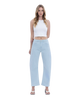 Sadie Super High Rise Striped Barrel Jeans
