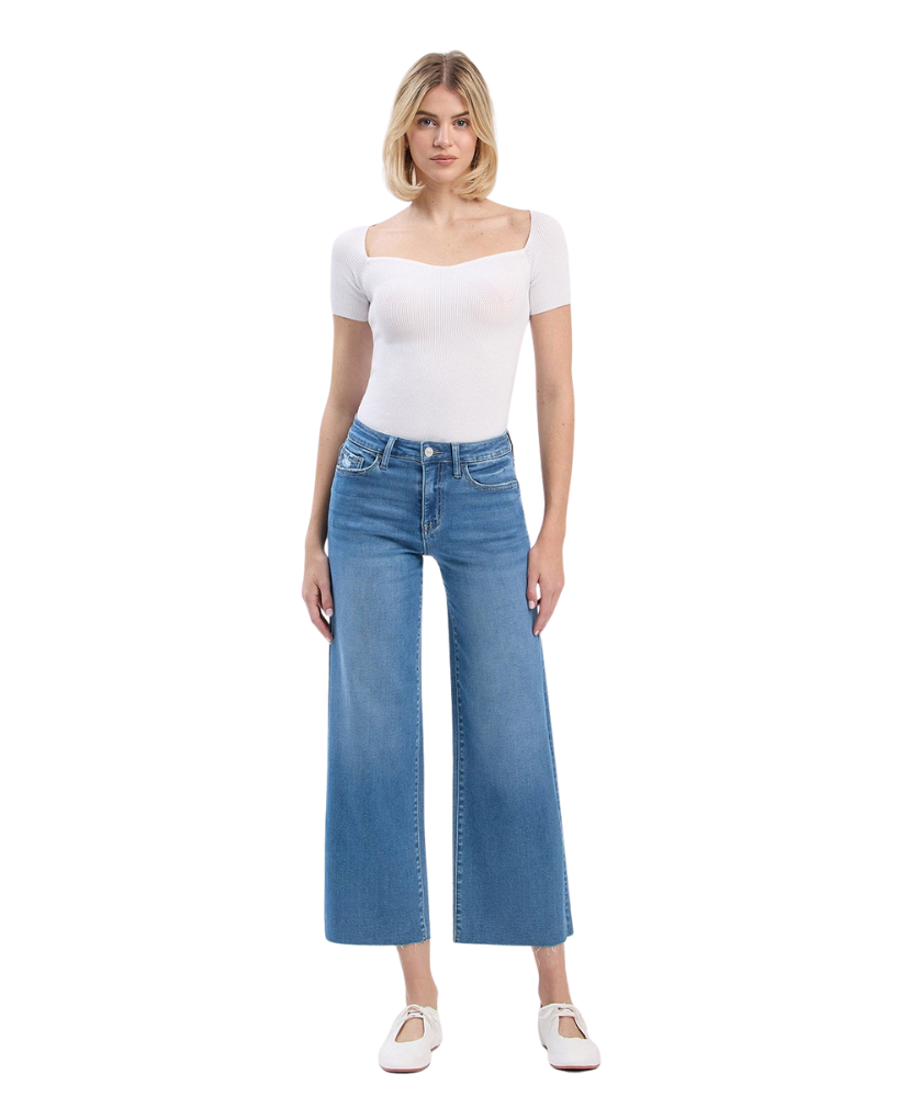 Nina High Rise Wide Jeans