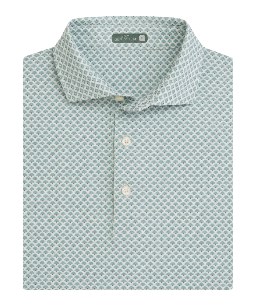 Genteal Apparel - Agave Printed Performance Polo