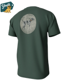 YOUTH green t-shirt with a GSP dog graphic on the back, featuring the 'Youth' brand logo.