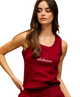 ALABAMA Embroidered Ribbed Tank