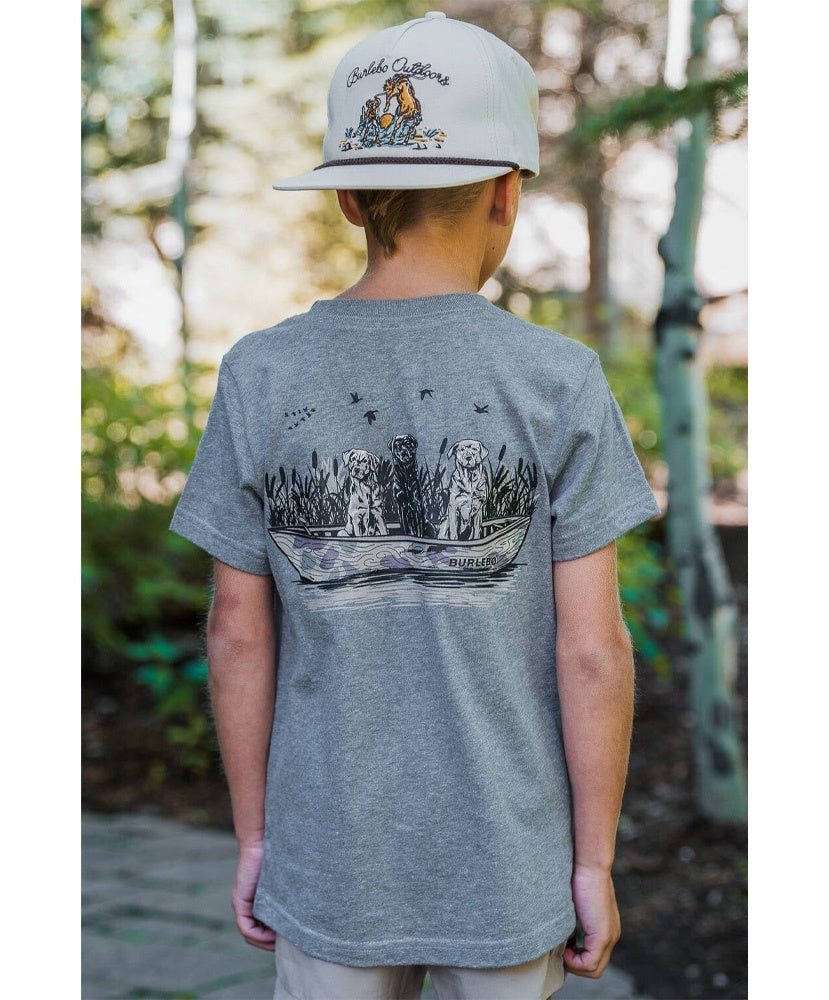Burlebo - Youth Dogs On Boat Tee