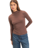 Midnight Muse Mockneck Fitted Top