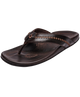 Brown sandal with decorative straps on a white background