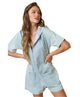 Dallas Denim Zip Up Pocket Hoodie Romper