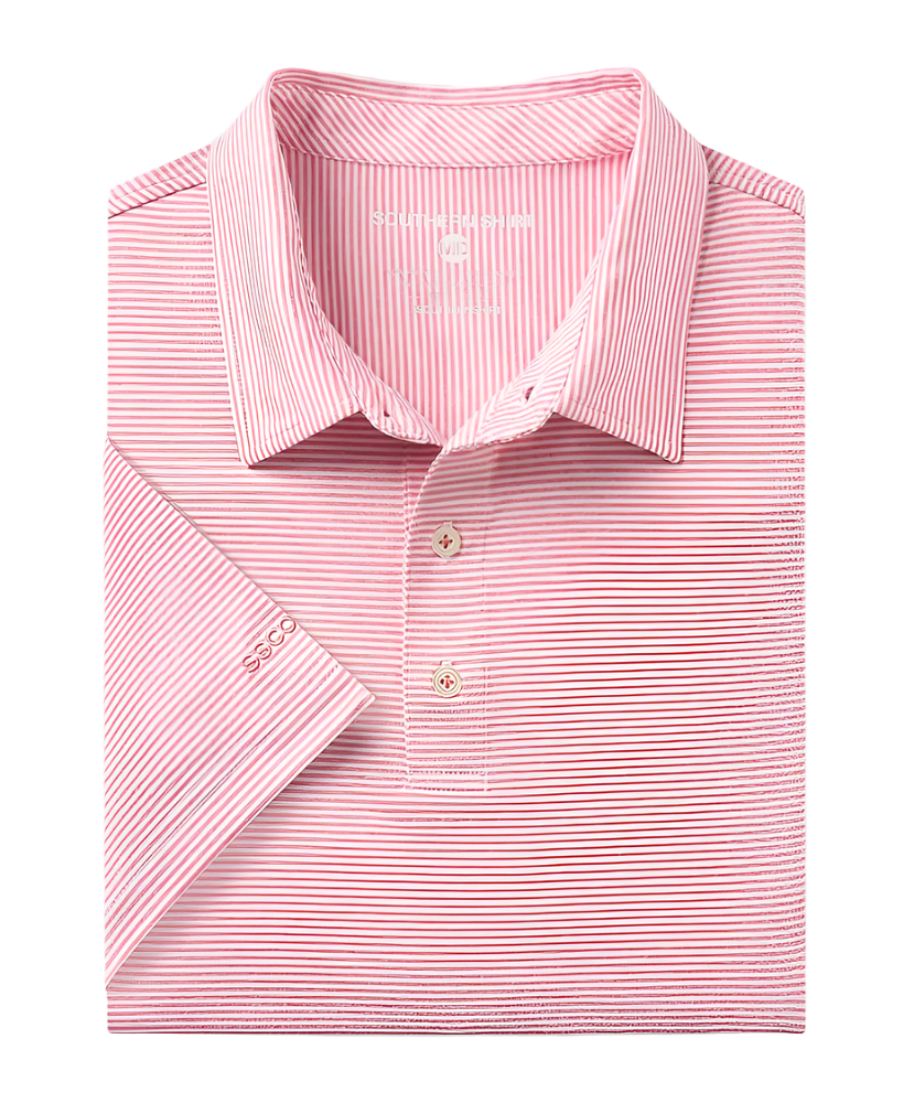 Southern Shirt Co - Heather Madison Stripe Polo