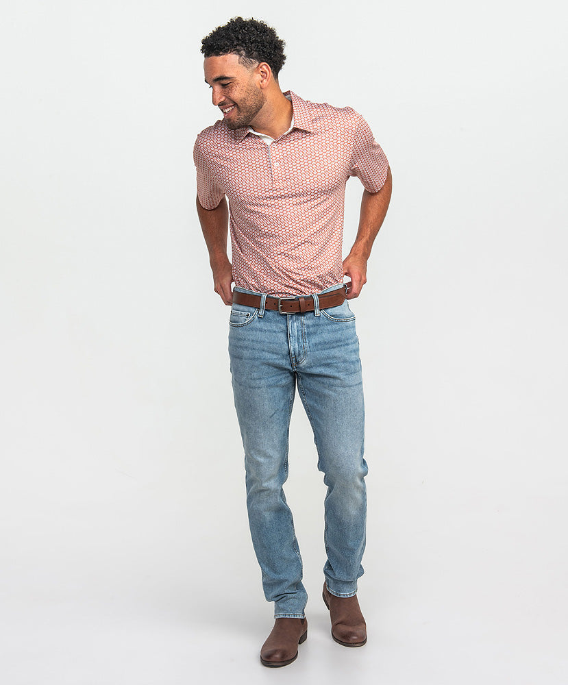 Southern Shirt Co - Gridiron Printed Polo