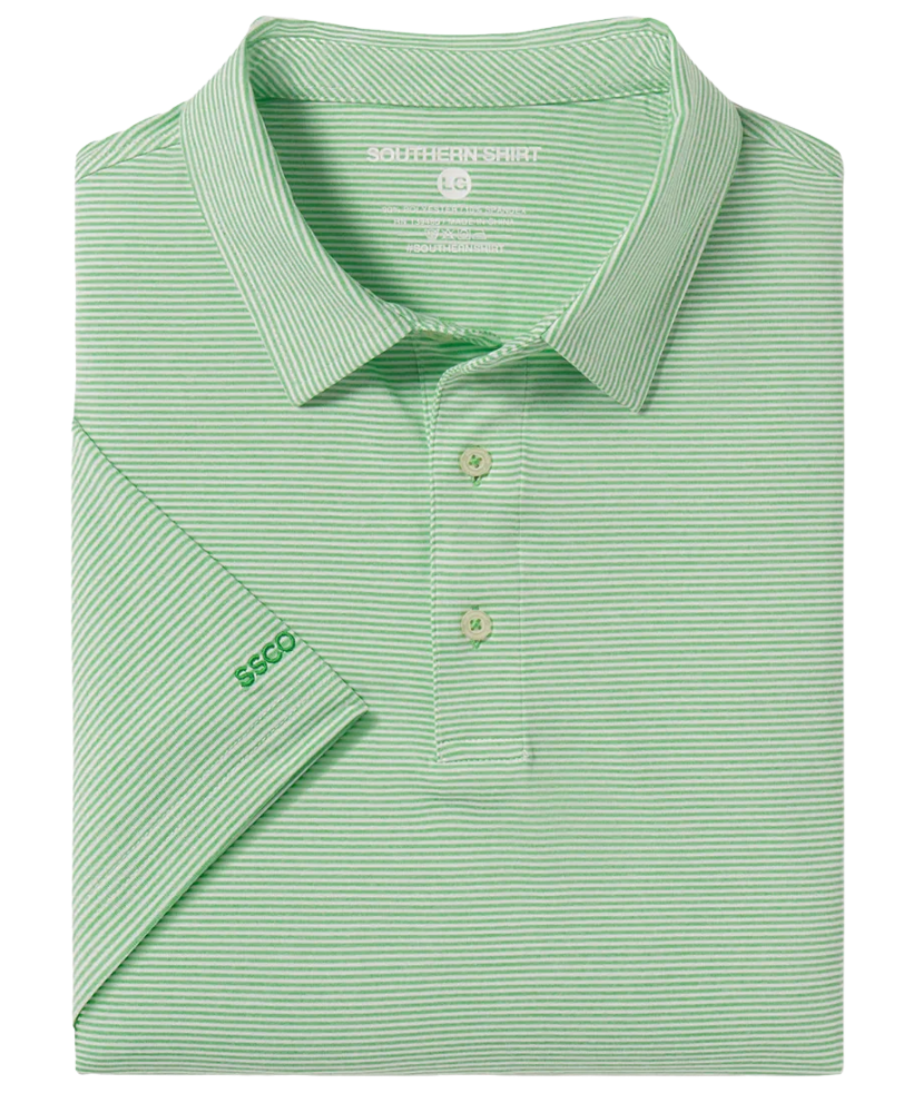 Southern Shirt Co - Heather Madison Stripe Polo