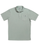 Light green Beach & Barn polo shirt with a pocket on a white background
