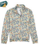 Camouflage-patterned YOUTH pullover with 'Youth' logo in the corner