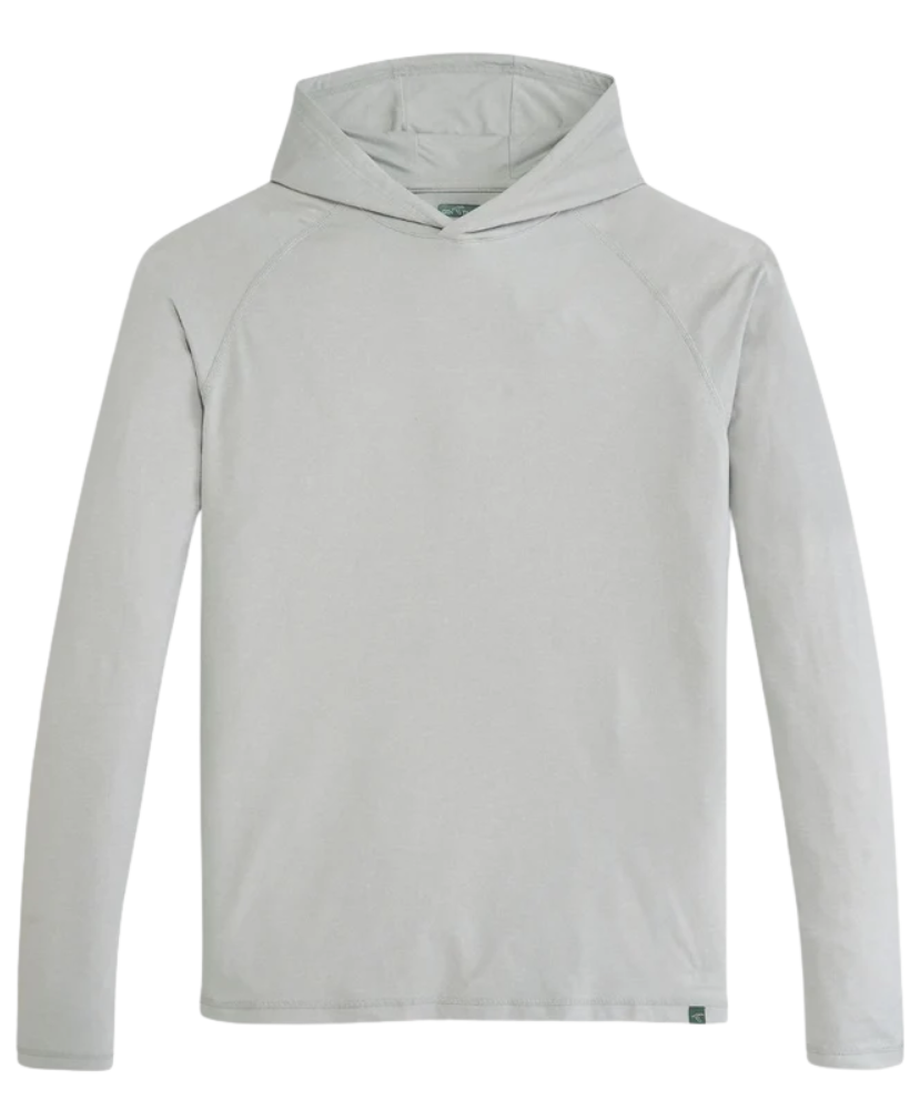 Light gray hoodie on a white background