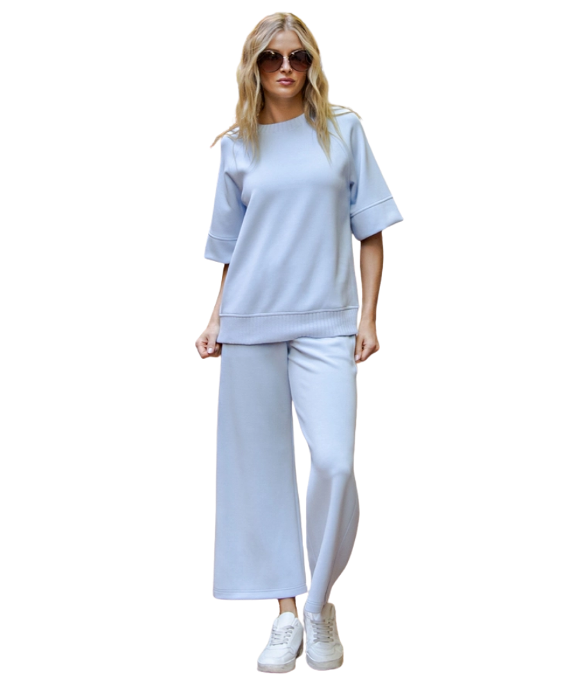 Modal Poly Wide Pants