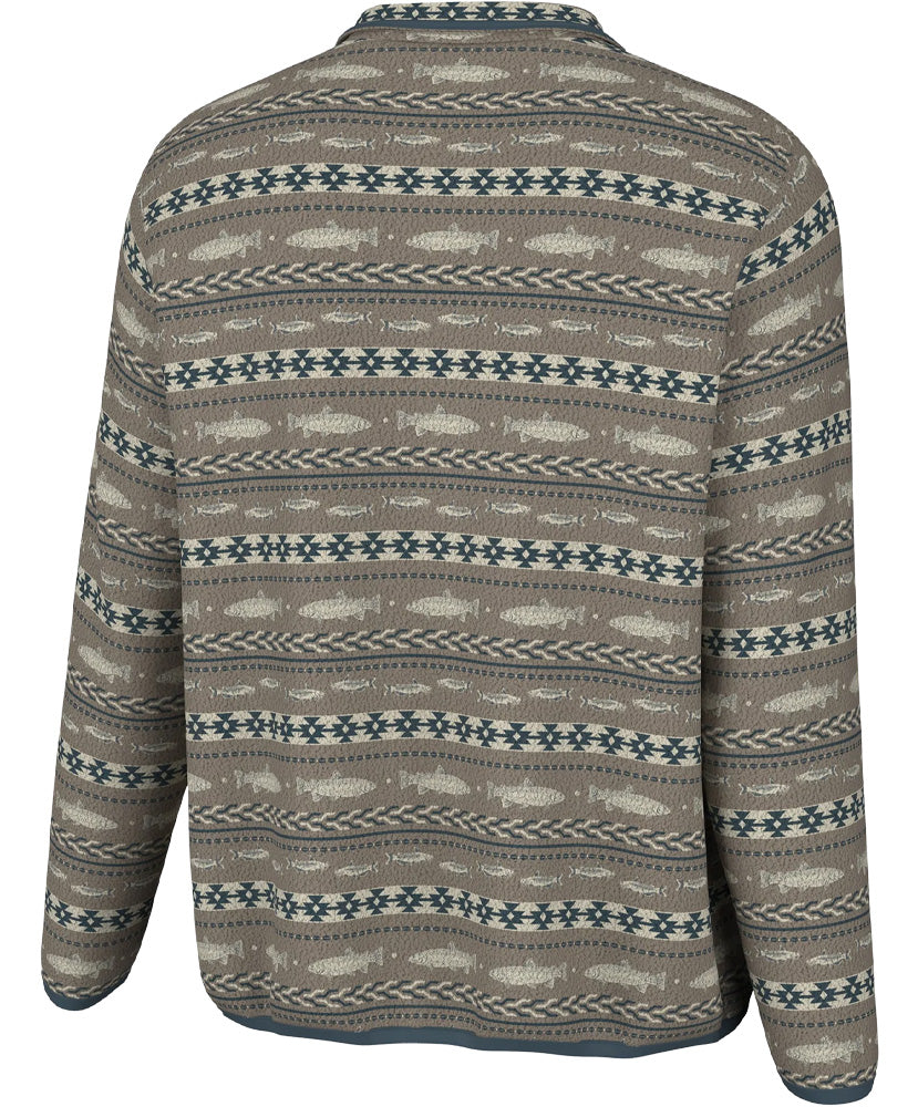 Local Boy - Fish Aztec Printed Quarter Snap – Shades Sunglasses