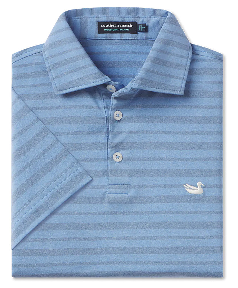 Southern Marsh - Youth Brunswick Heather Performance Polo