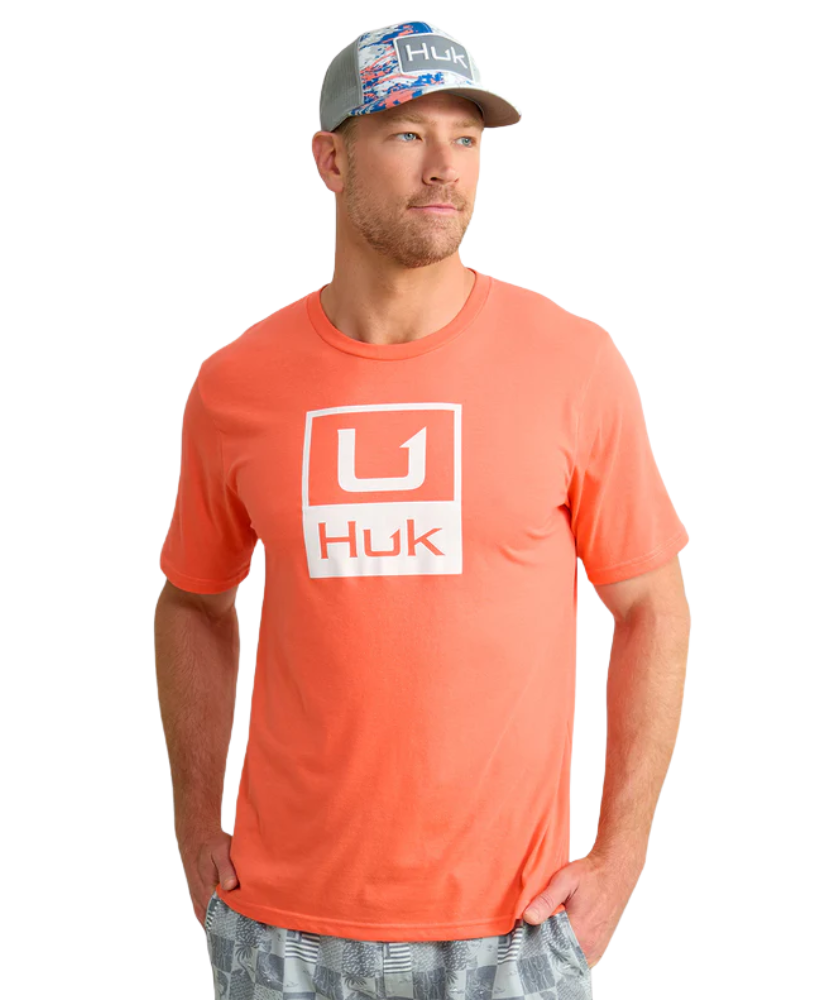 Huk - Stacked Logo Tee
