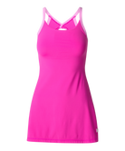 Pink HUK tank dress on a white background