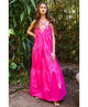 Sadie Strappy Tiered Poplin Maxi Dress