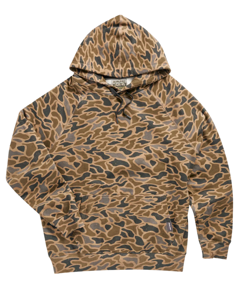 Camouflage hoodie on a white background