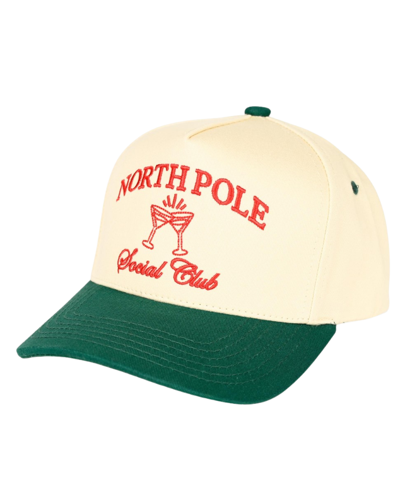 North Pole Social Club Embroidered Trucker Hat