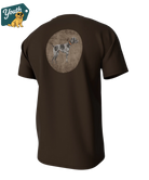 YOUTH Brown t-shirt with a GSP dog graphic on the back, featuring the 'Youth' brand logo.