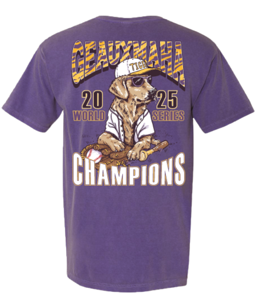 Shades - Geauxmaha Baseball Dog Tee