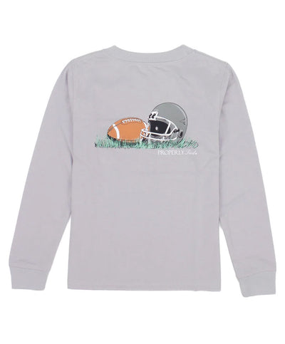 Properly Tied - Youth Football LS Tee