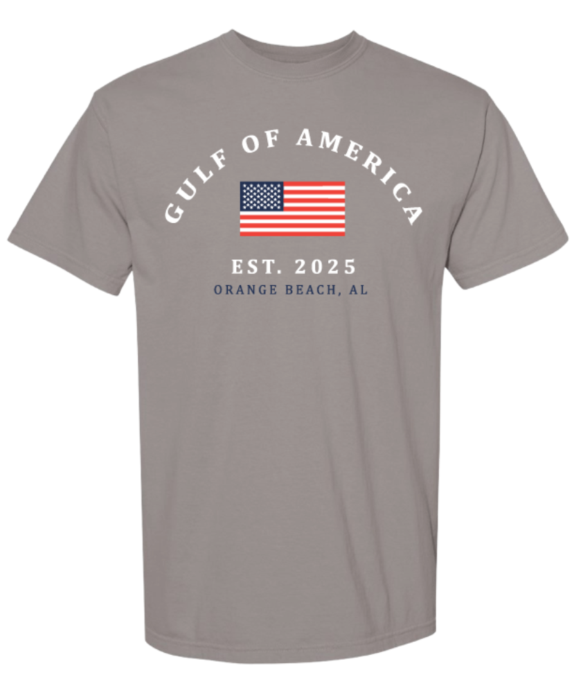 Gulf Of America Flat Flag Tee