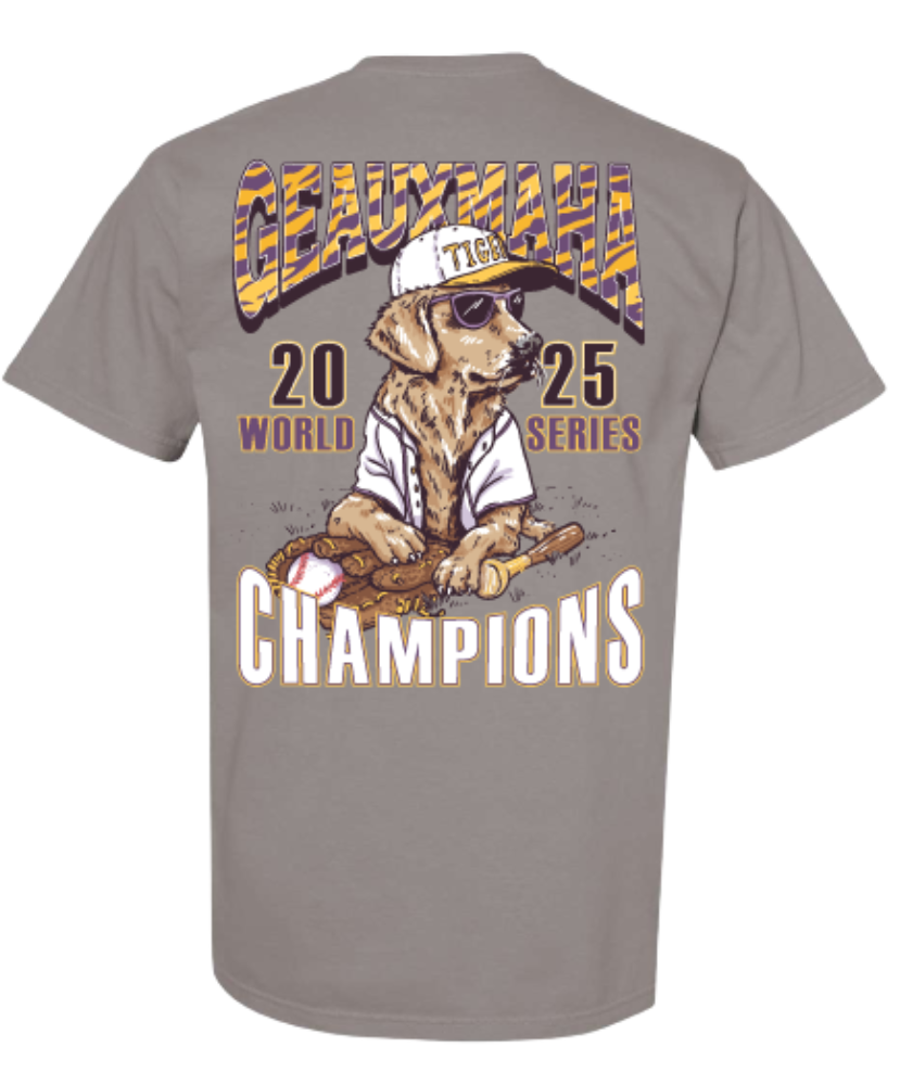 Shades - Geauxmaha Baseball Dog Tee