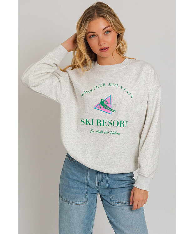 Ski Resort Fleece Sweatshirt