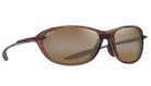 Maui Jim Polarized Sunglasses with brown frame and lenses on a white background