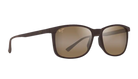 Sunglasses with brown gradient lenses on a white background