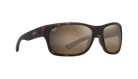 Sunglasses with tortoiseshell frame and brown lenses on a white background Maui Jim