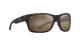 Sunglasses with tortoiseshell frame and brown lenses on a white background Maui Jim