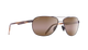 Maui Jim Castles AVIATOR Sunglasses with brown gradient lenses on a white background