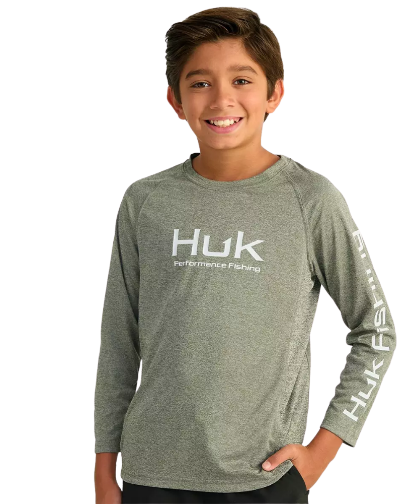Huk - Kid's Pursuit Solid Performance Shirt LS