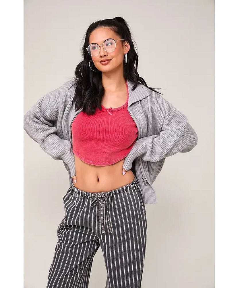 Deb Double Way Zip Sweater – Shades Sunglasses