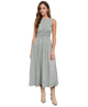 Sunny Smocked Gingham Tiered Sleeveless Midi Dress