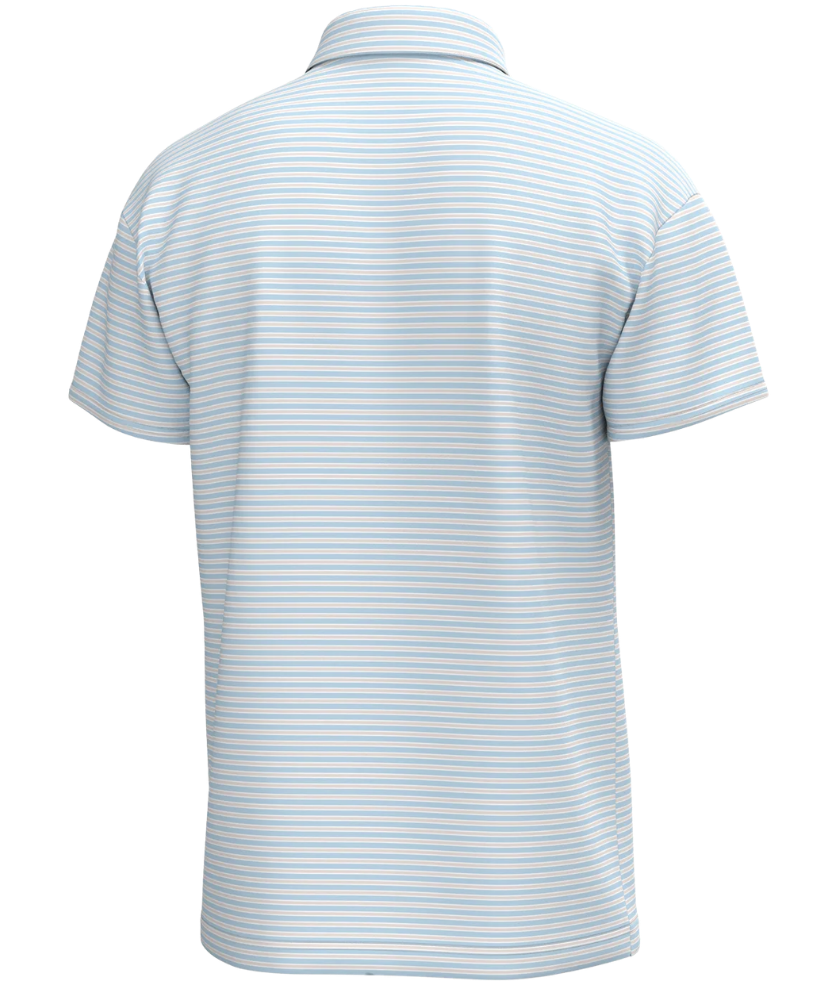 Local Boy Short-sleeve polo shirt with a striped pattern on a white background