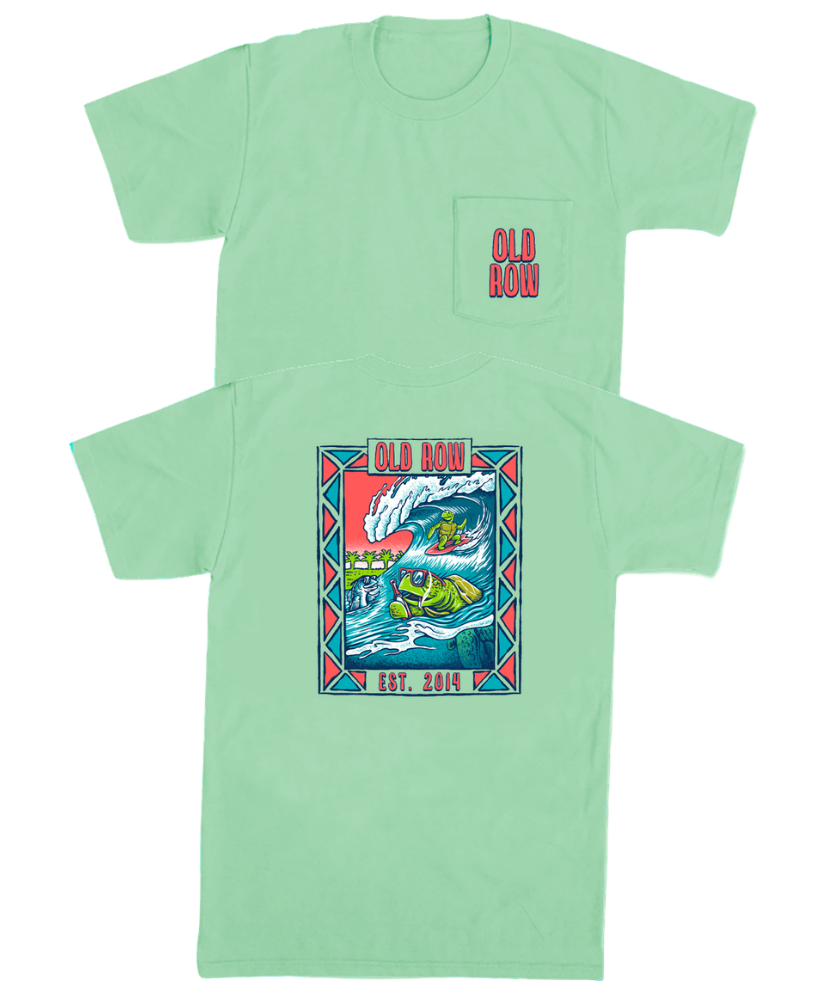 Old Row - Surfin' Turtles Pocket Tee