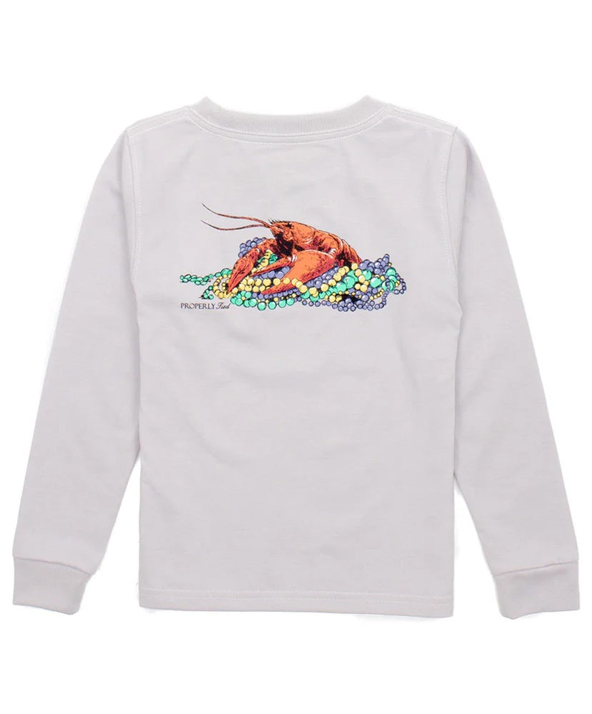 Properly Tied - Mardi Crawfish LS Tee
