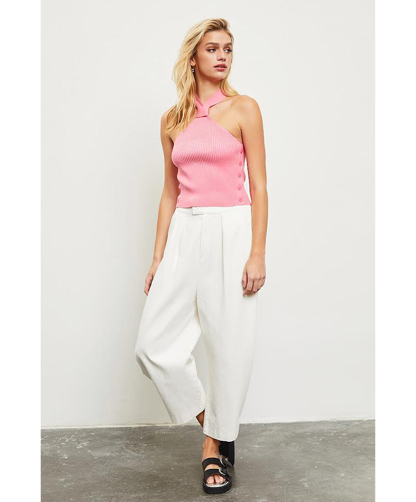 Gabby Gather Halter Knit Top