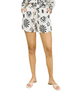 Doodle Print High Waist Shorts