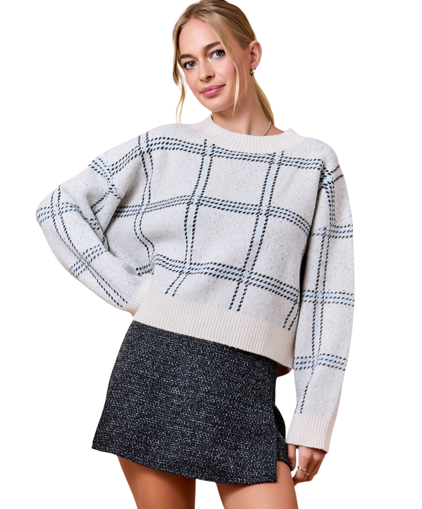 Peyton Plaid Sweater