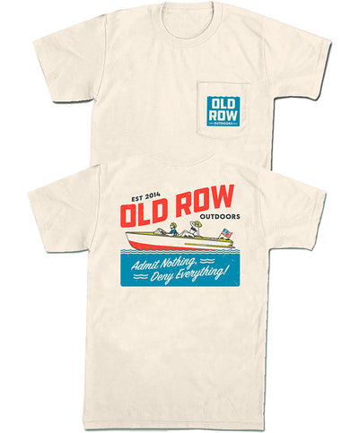 Old Row - Outdoors Vintage Boat Pocket Tee